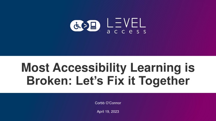 most accessibility learning is broken