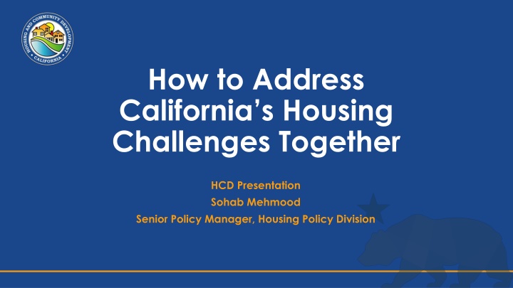 how to address california s housing challenges