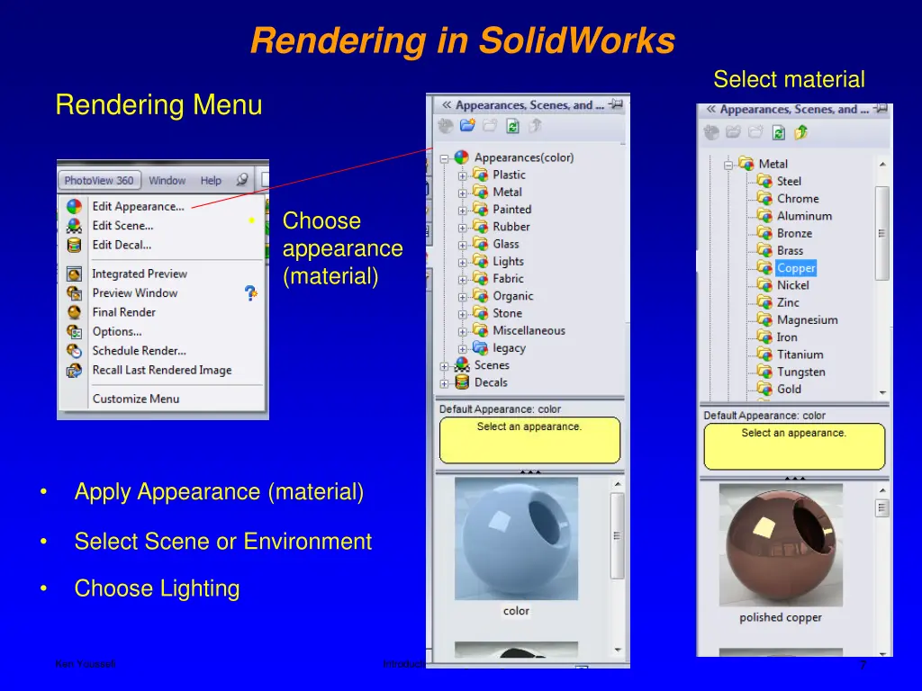 rendering in solidworks