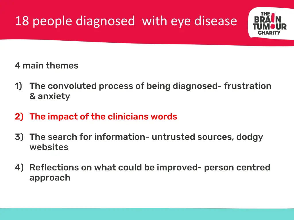 18 people diagnosed with eye disease