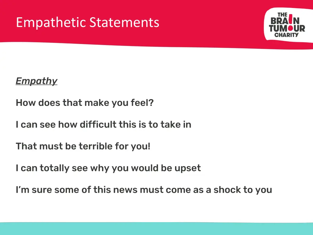 empathetic statements