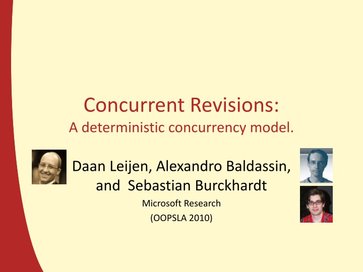 concurrent revisions a deterministic concurrency