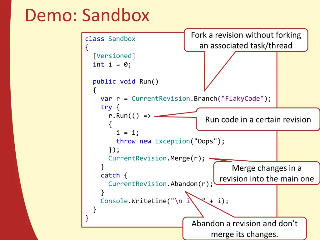 demo sandbox