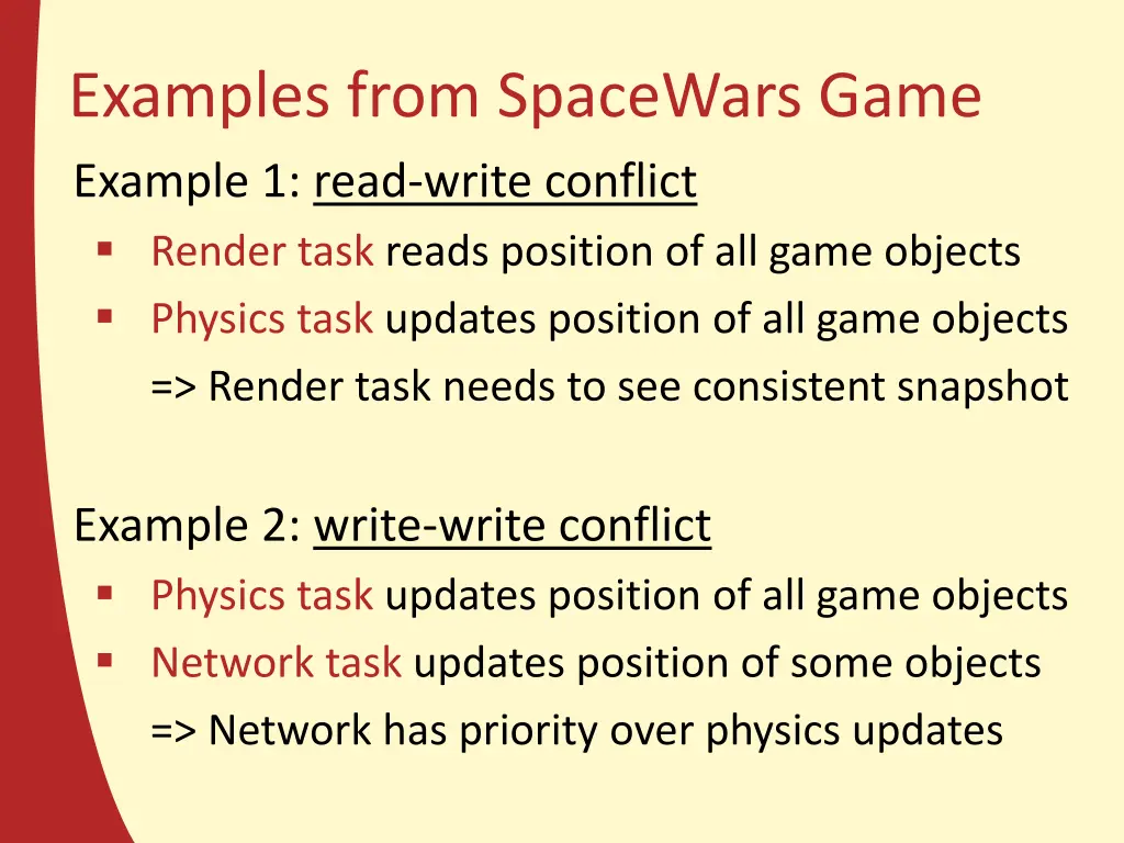 examples from spacewars game