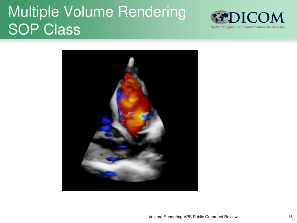 multiple volume rendering sop class 1