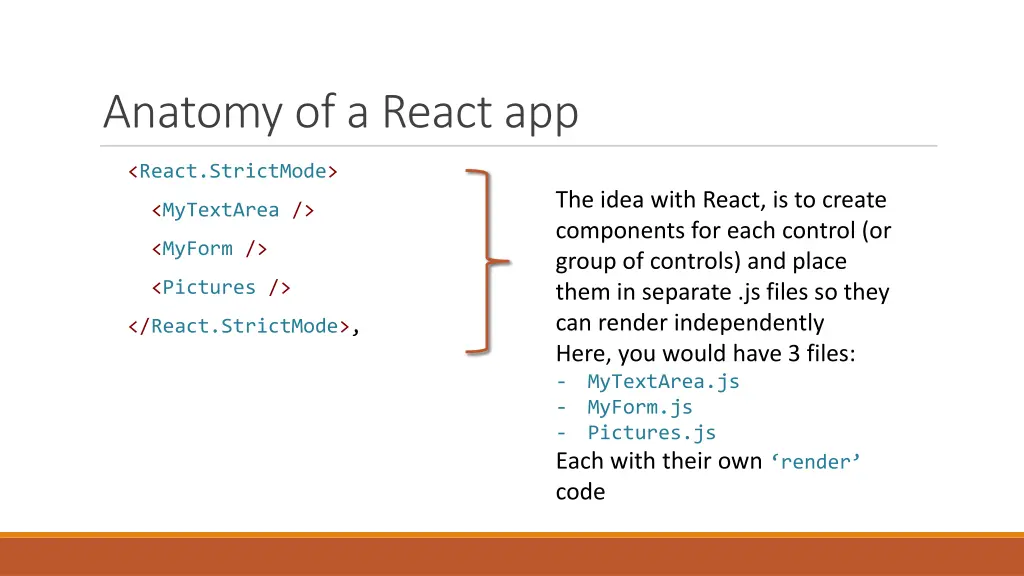 anatomy of a react app 2