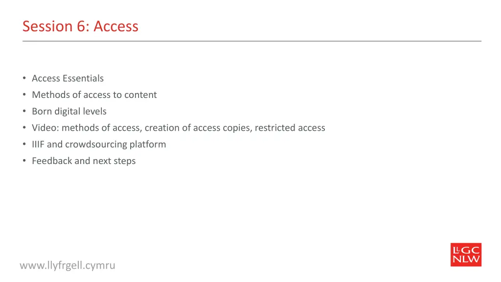 session 6 access