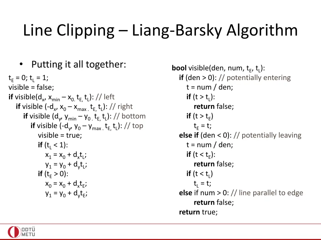 line clipping liang barsky algorithm 13