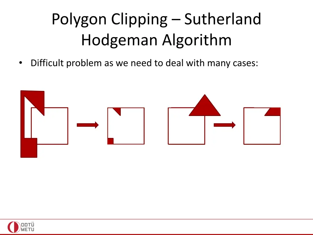 polygon clipping sutherland hodgeman algorithm