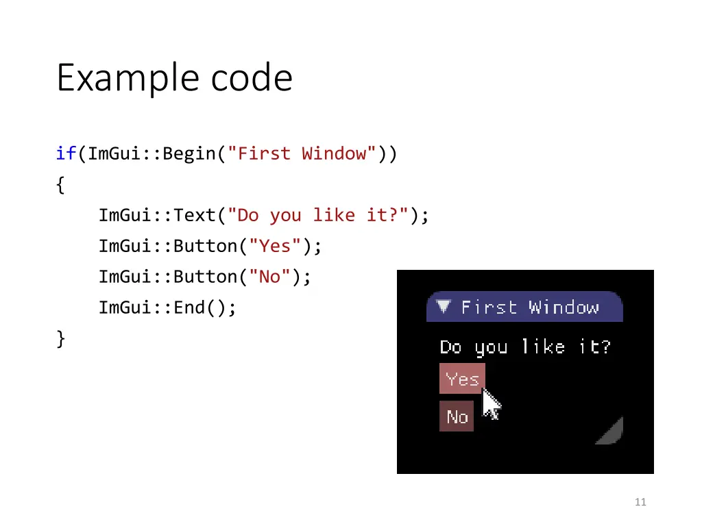 example code