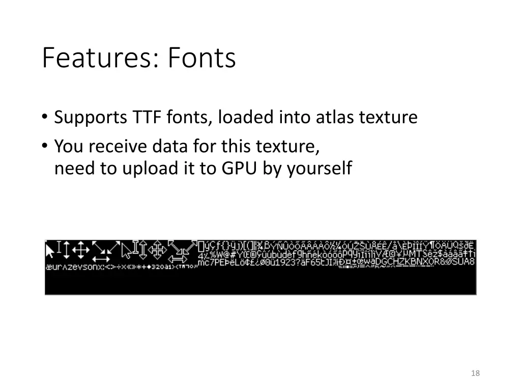 features fonts