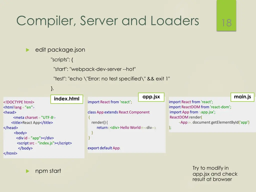 compiler server and loaders 1