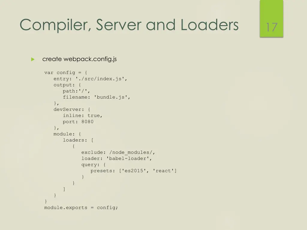 compiler server and loaders