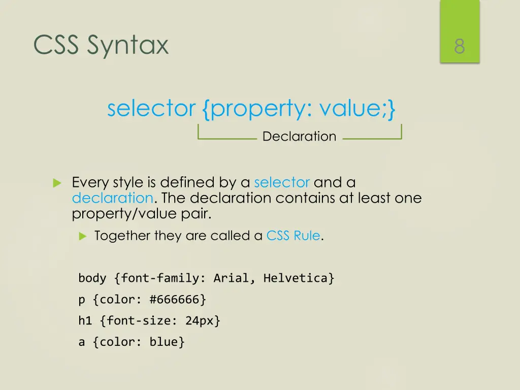 css syntax