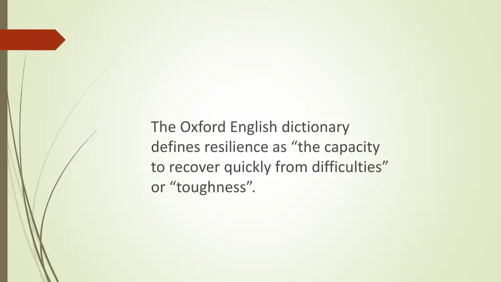 the oxford english dictionary defines resilience