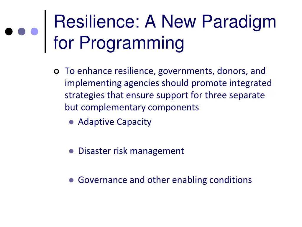 resilience a new paradigm for programming