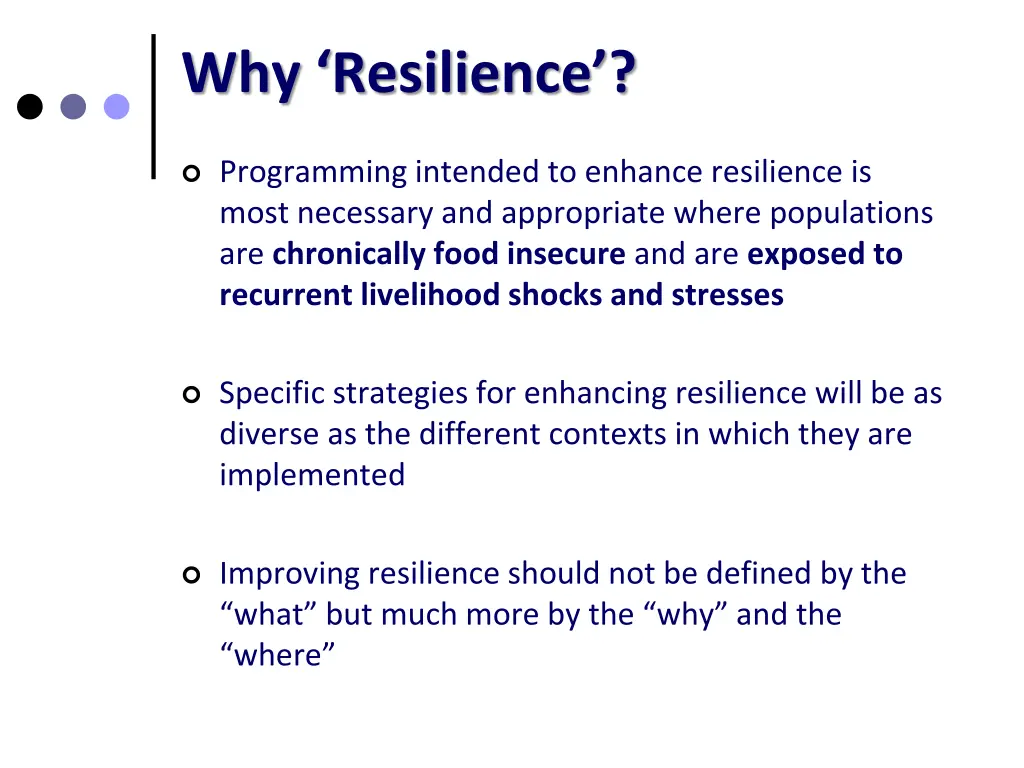 why resilience 1