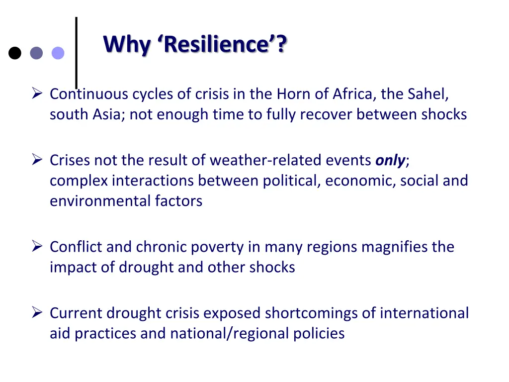 why resilience