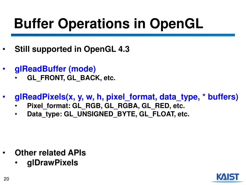 buffer operations in opengl