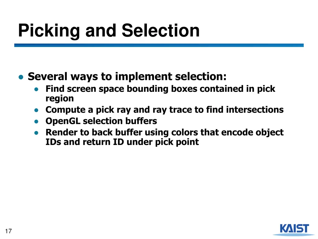 picking and selection 1