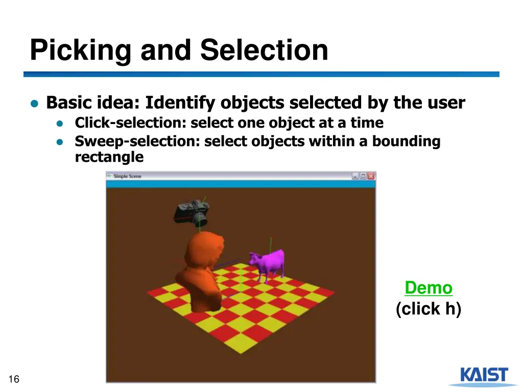 picking and selection