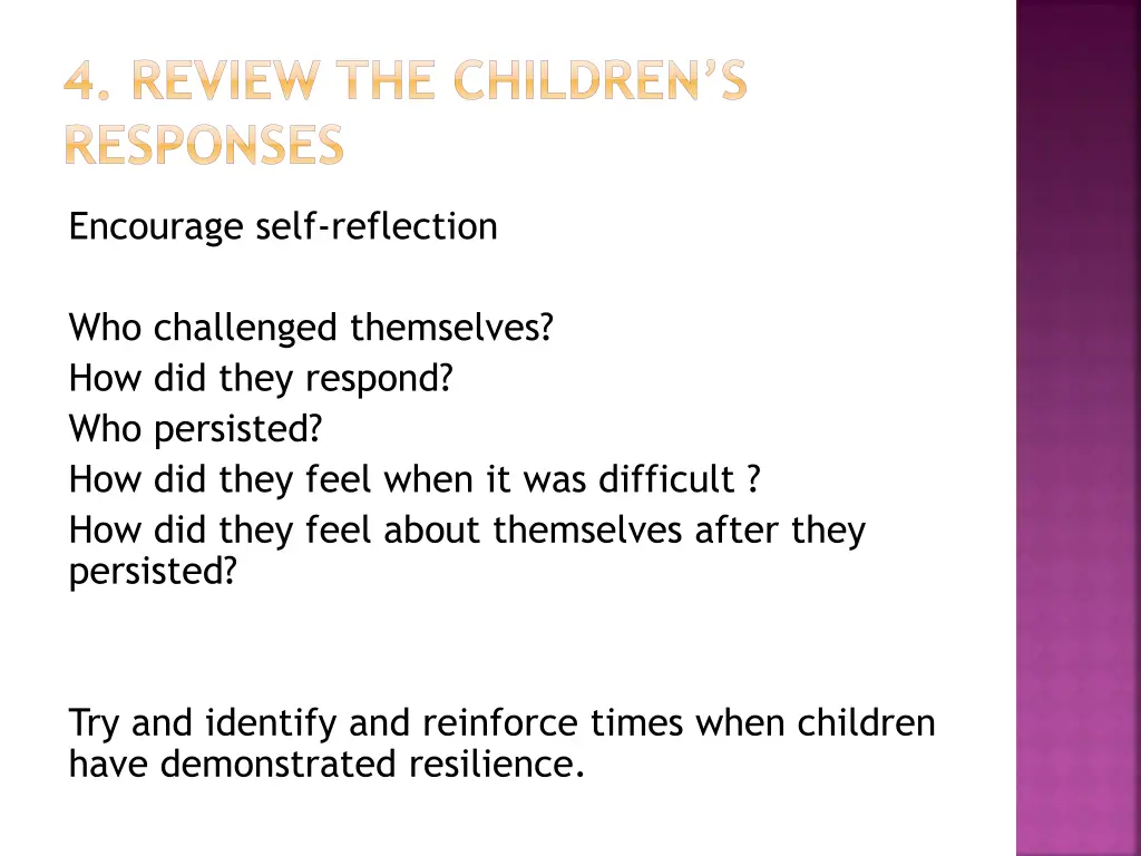 4 review the children s responses