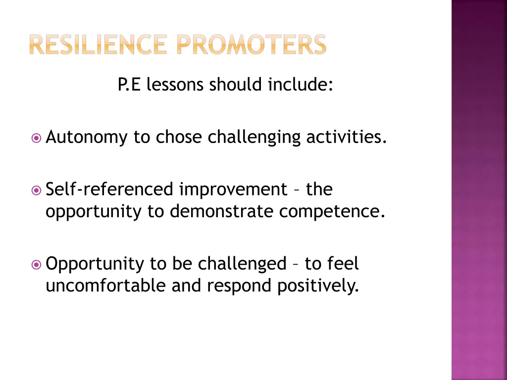 resilience promoters