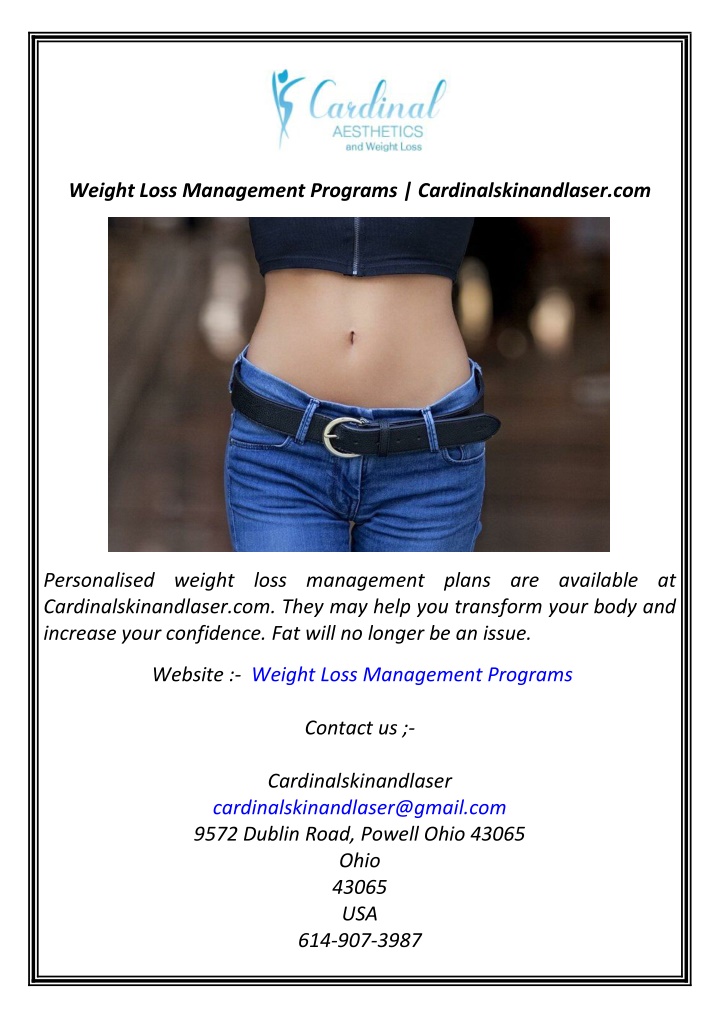 weight loss management programs