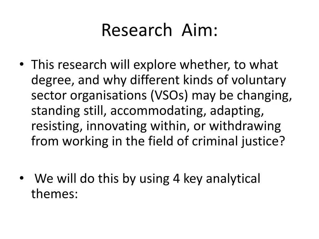 research aim