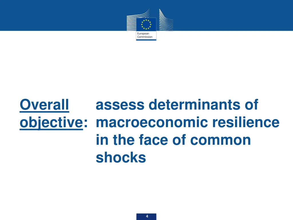 assess determinants of macroeconomic resilience