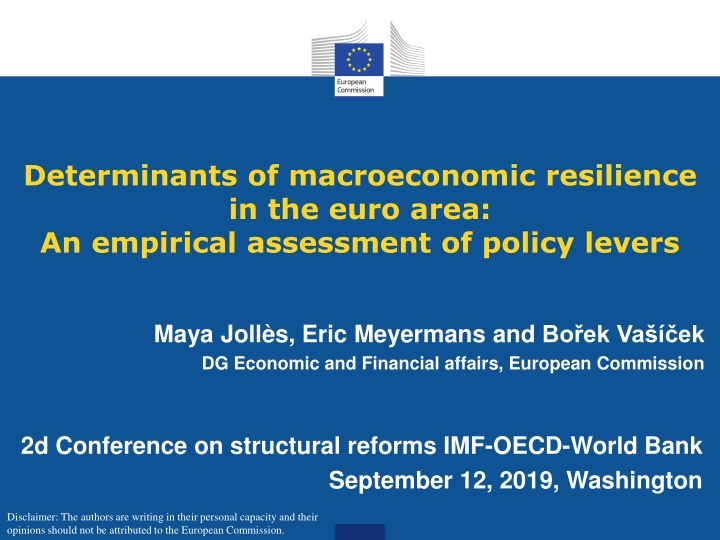 determinants of macroeconomic resilience