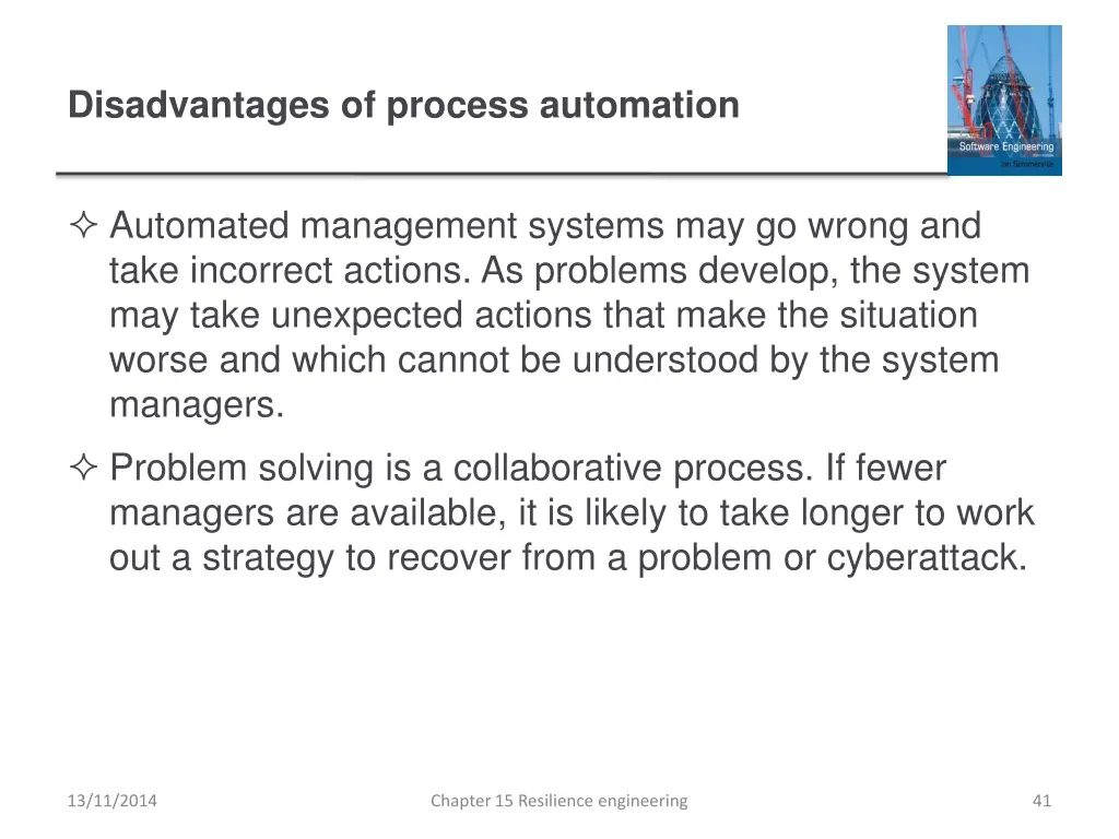 disadvantages of process automation