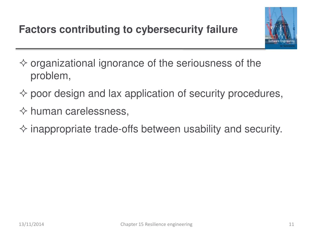 factors contributing to cybersecurity failure