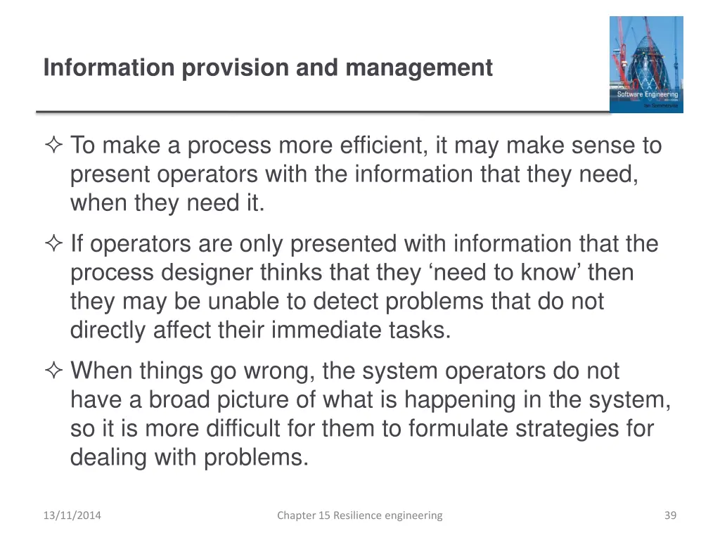 information provision and management