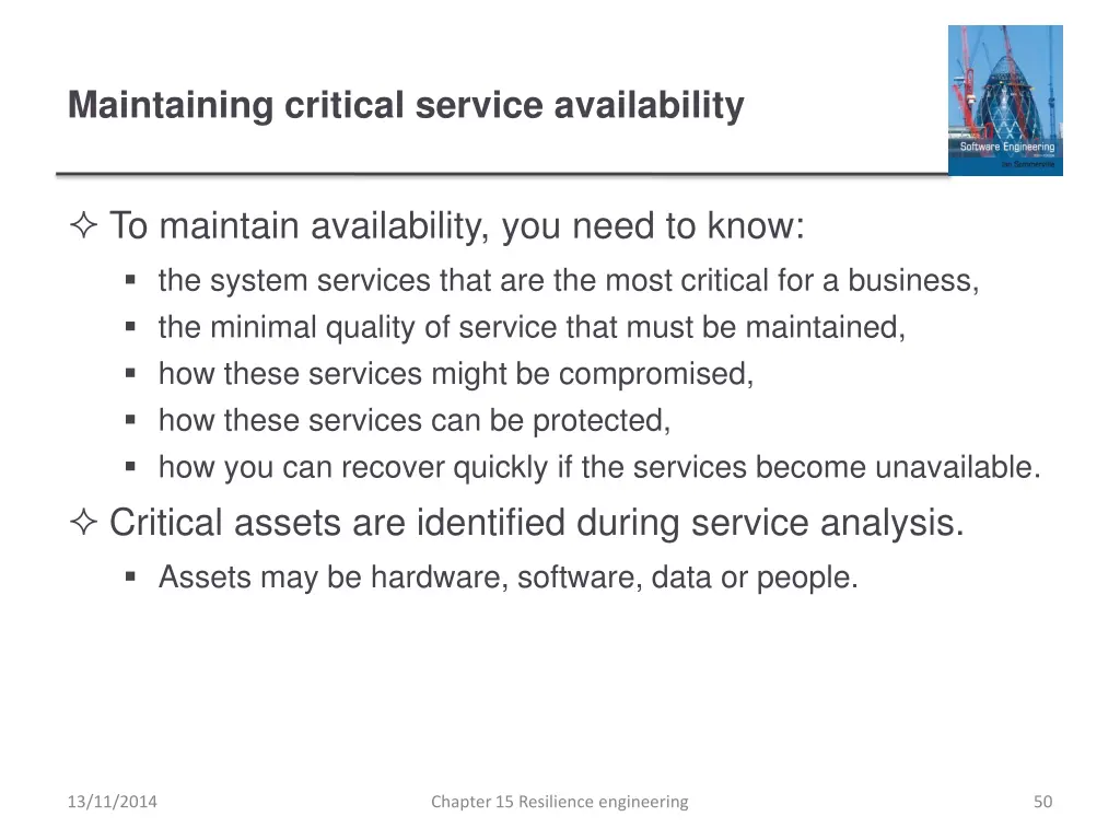 maintaining critical service availability