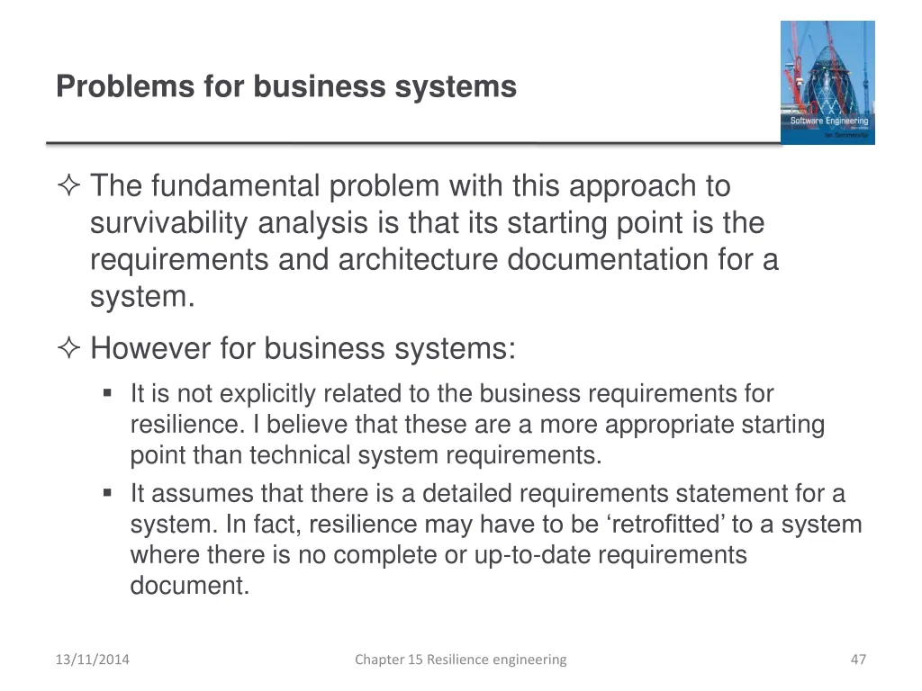 problems for business systems