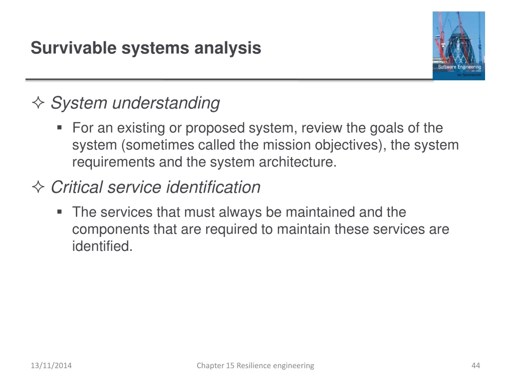 survivable systems analysis