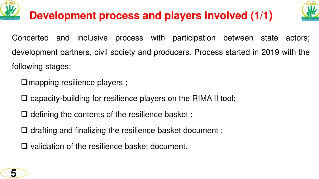 development process and players involved 1 1