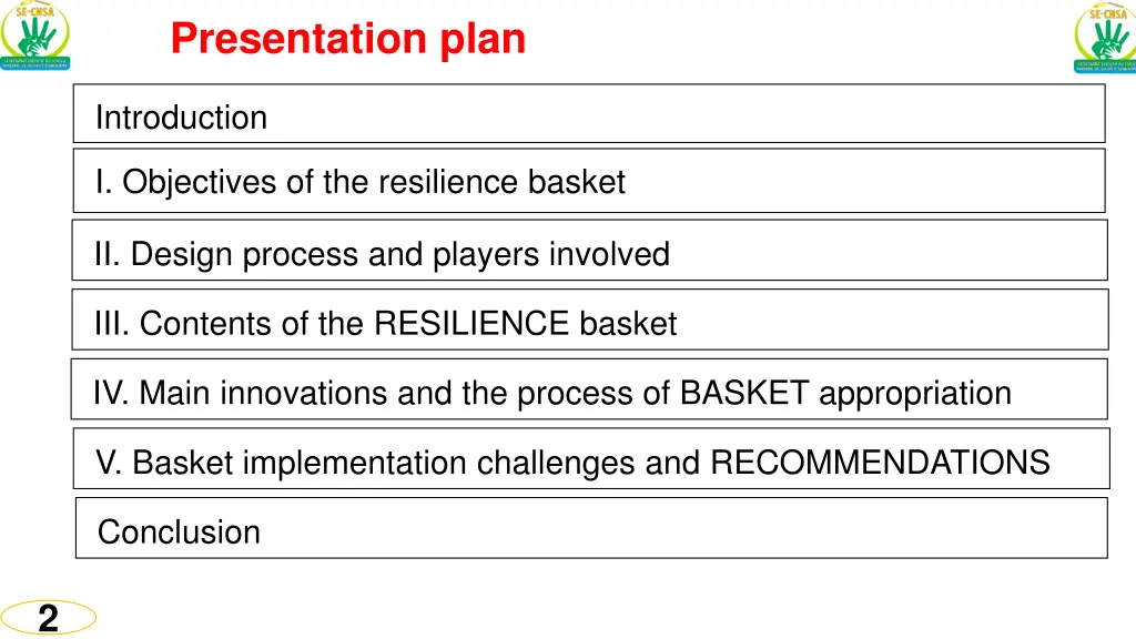 presentation plan