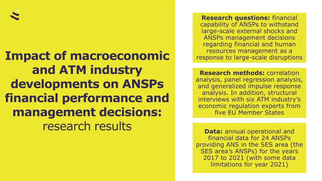 research questions financial capability of ansps