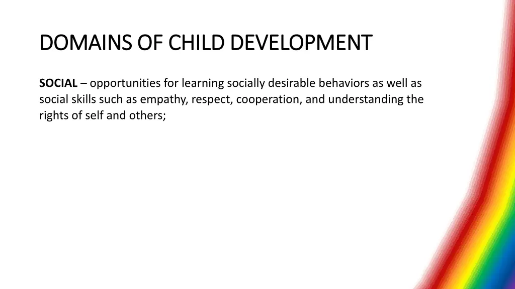 domains of child development domains of child 3