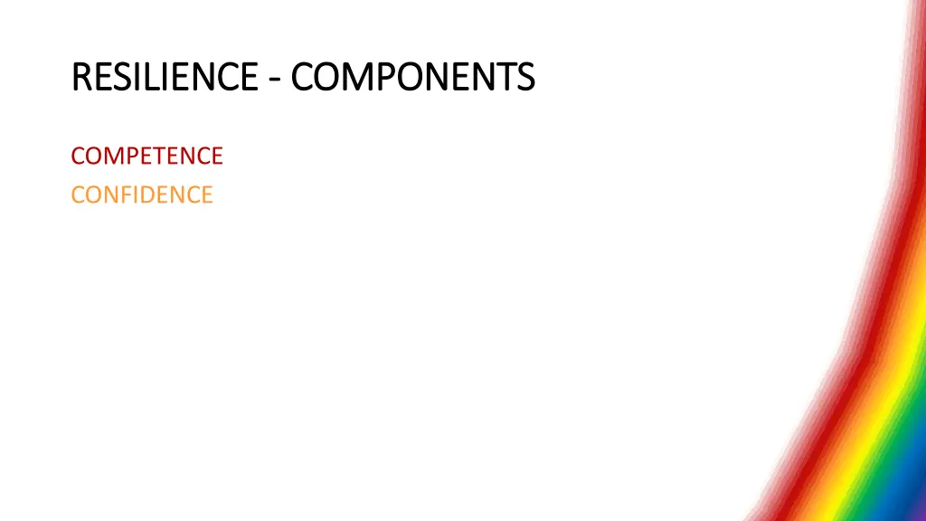 resilience resilience components components 1