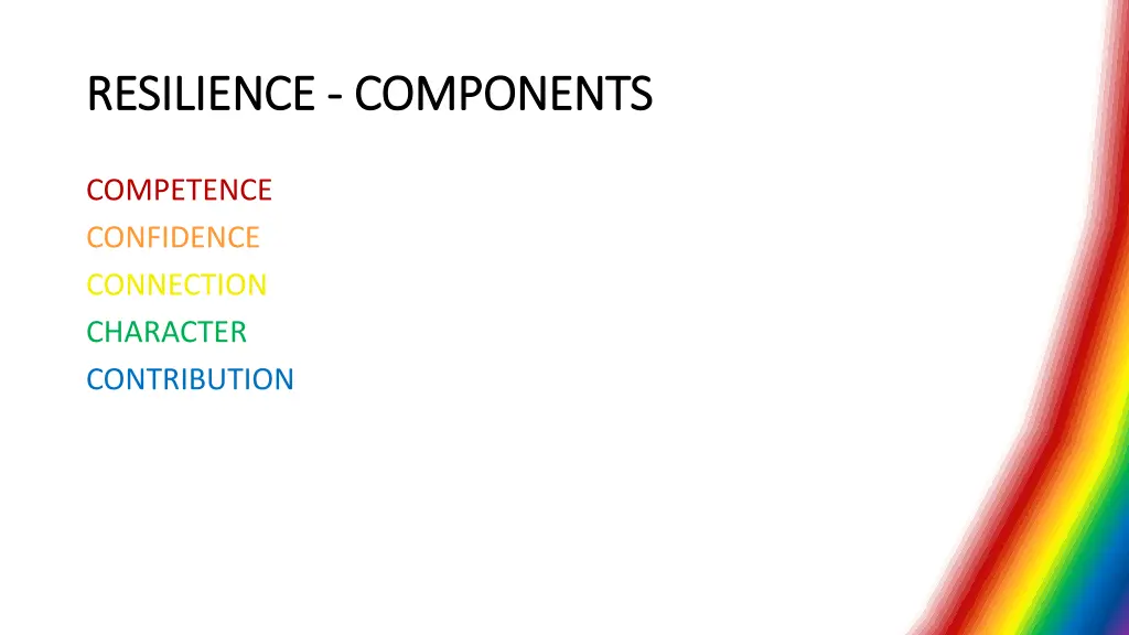 resilience resilience components components 4