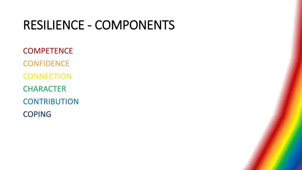 resilience resilience components components 5