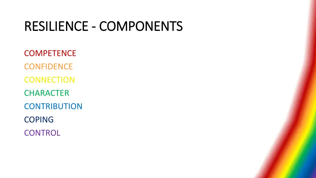 resilience resilience components components 6