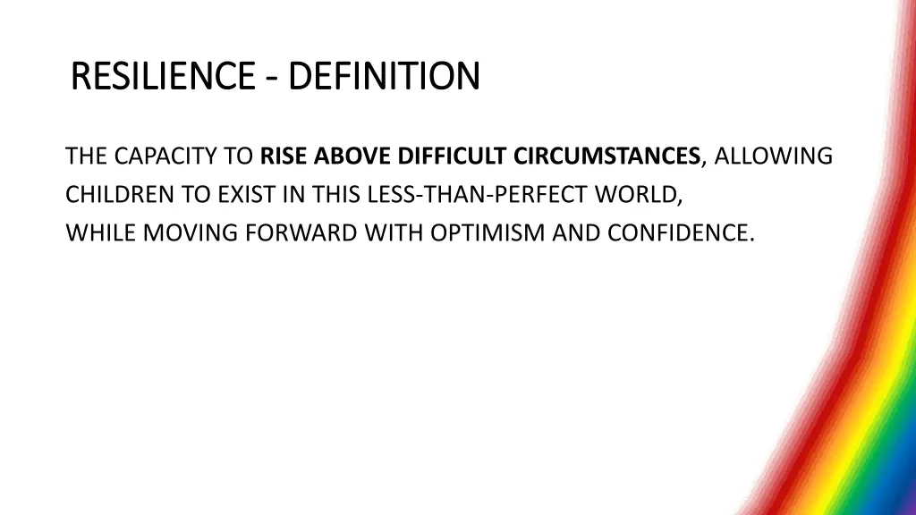 resilience resilience definition 1