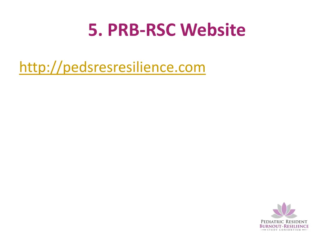 5 prb rsc website