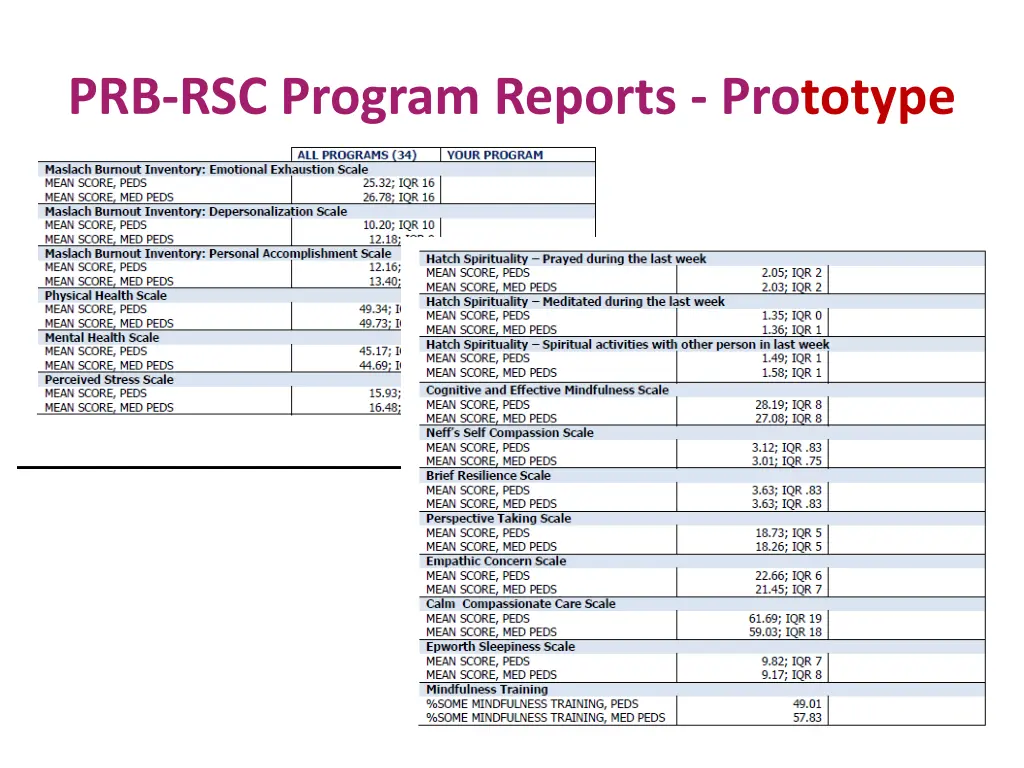 prb rsc program reports prototype 1