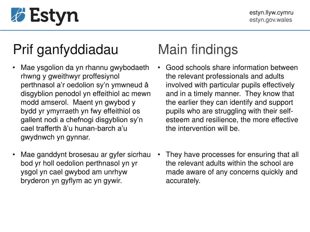 estyn llyw cymru estyn gov wales 4