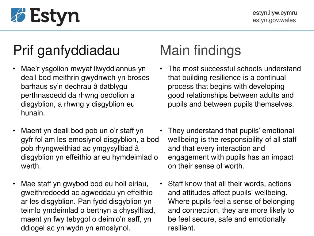 estyn llyw cymru estyn gov wales 5